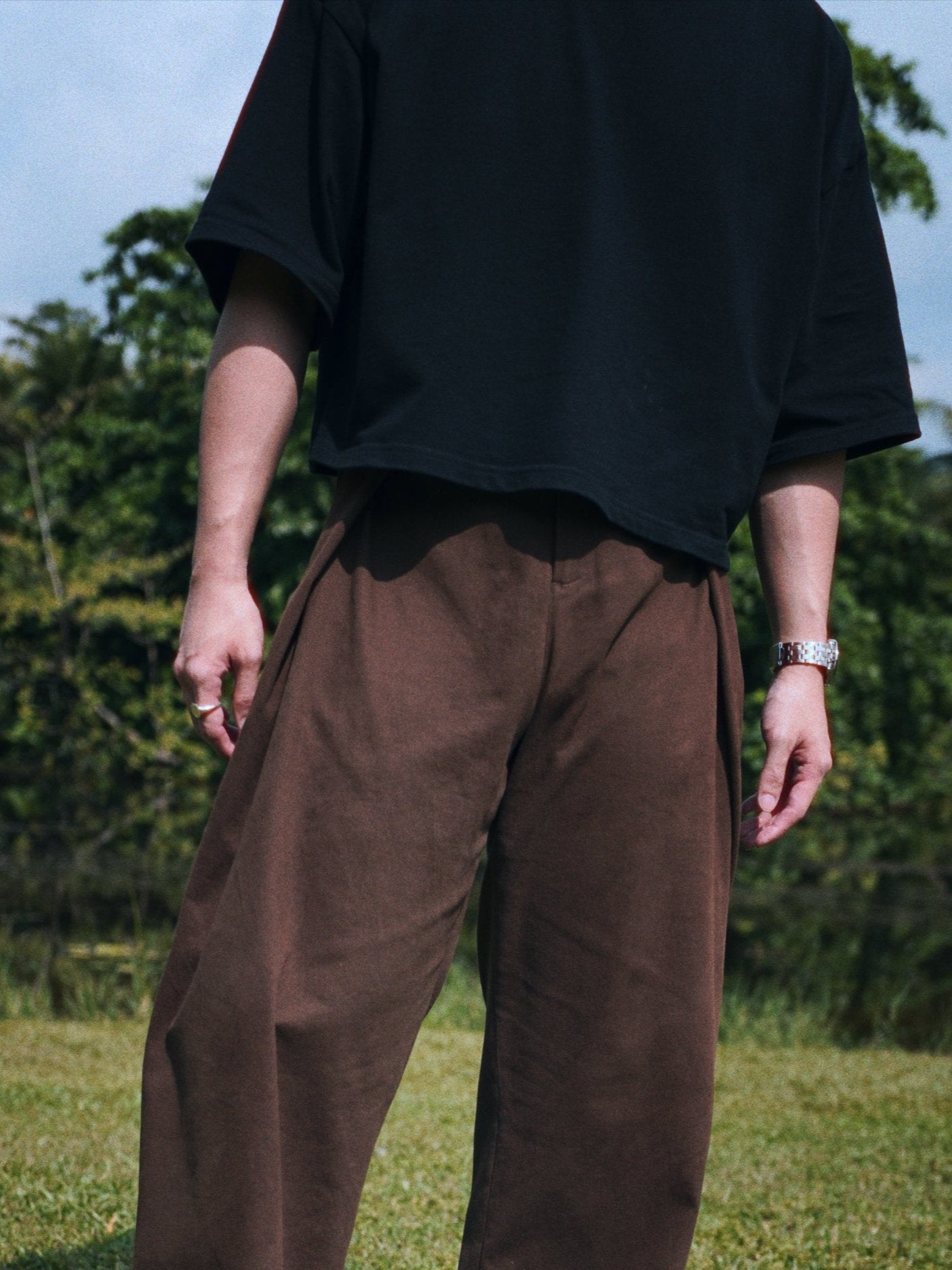 The Wide Boxy Tee in Black